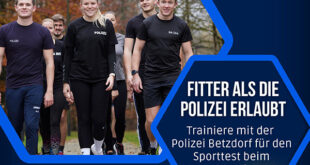 Polizei bietet Trainingsmöglichkeit für den Sporttest