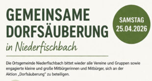 Gemeinsam für ein sauberes Niederfischbach – Dorfsäuberung am 25. April